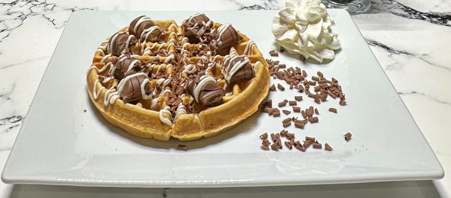 Met chocolade